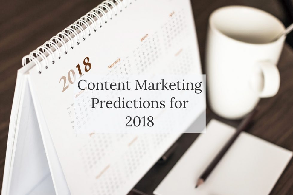 Blog post - Content marketing in 2018